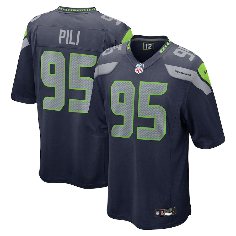 Brandon Pili 95 Seattle Seahawks Game Men Jersey - College Navy Js7879
