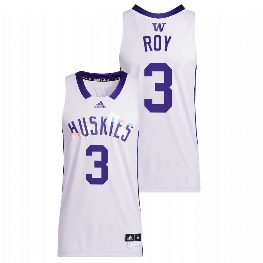 Brandon Roy 3 White Washington Huskies Basketball Honoring Black Excellence Jersey