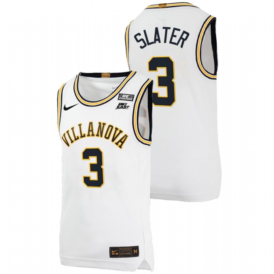 Brandon Slater 3 White Villanova Wildcats College Basketball Throwback Jersey