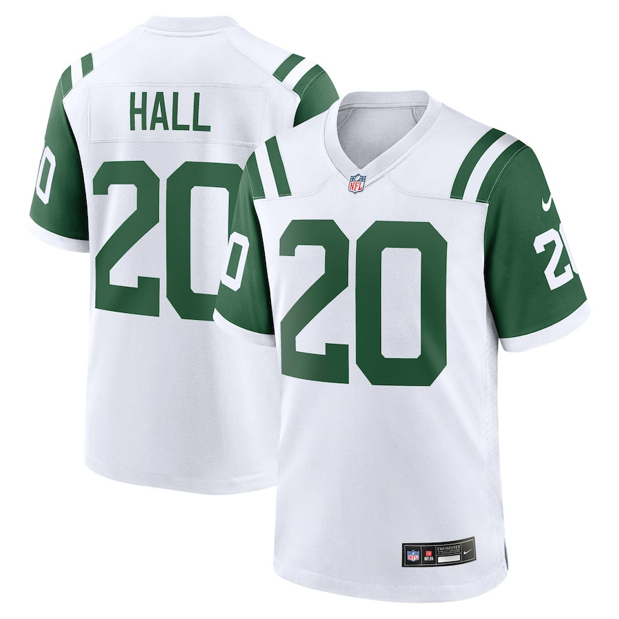 Breece Hall 20 New York Jets Classic Alternate Game Men Jersey - White Js7285