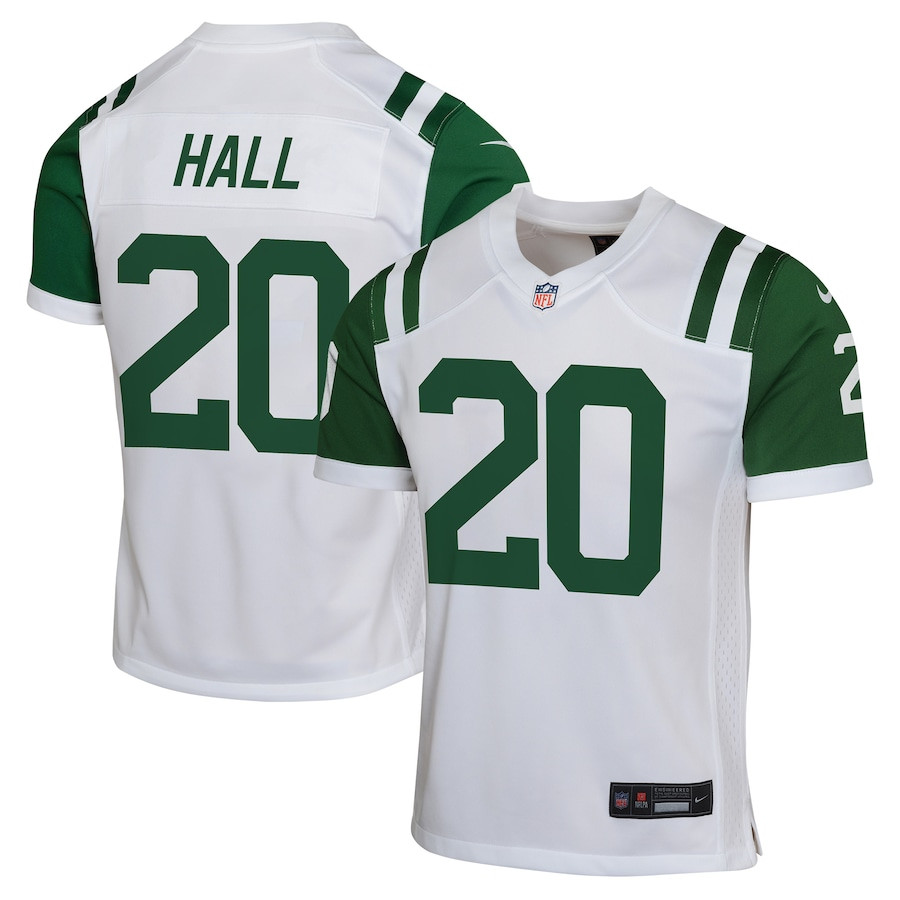 Breece Hall 20 New York Jets Classic Alternate Game Youth Jersey - White Js3853