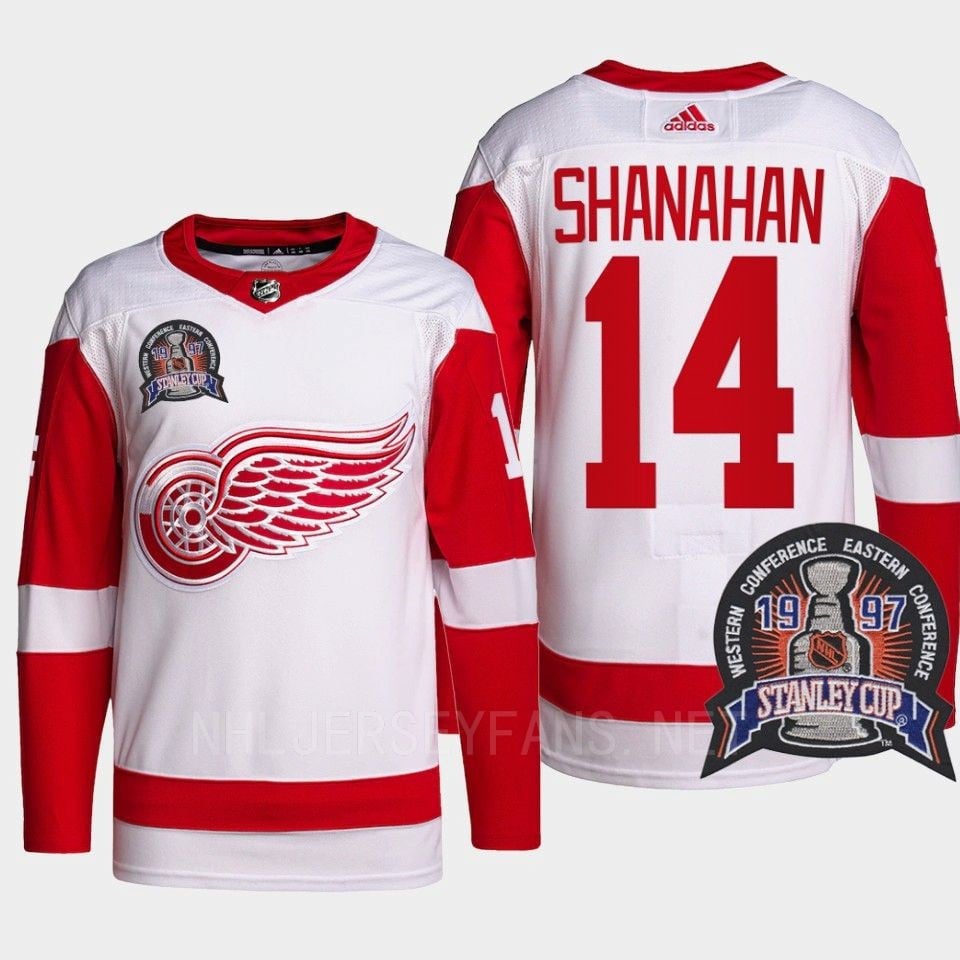 Brendan Shanahan 14 1997 Stanley Cup Detroit Red Wings Red Jersey 25th Anniversary