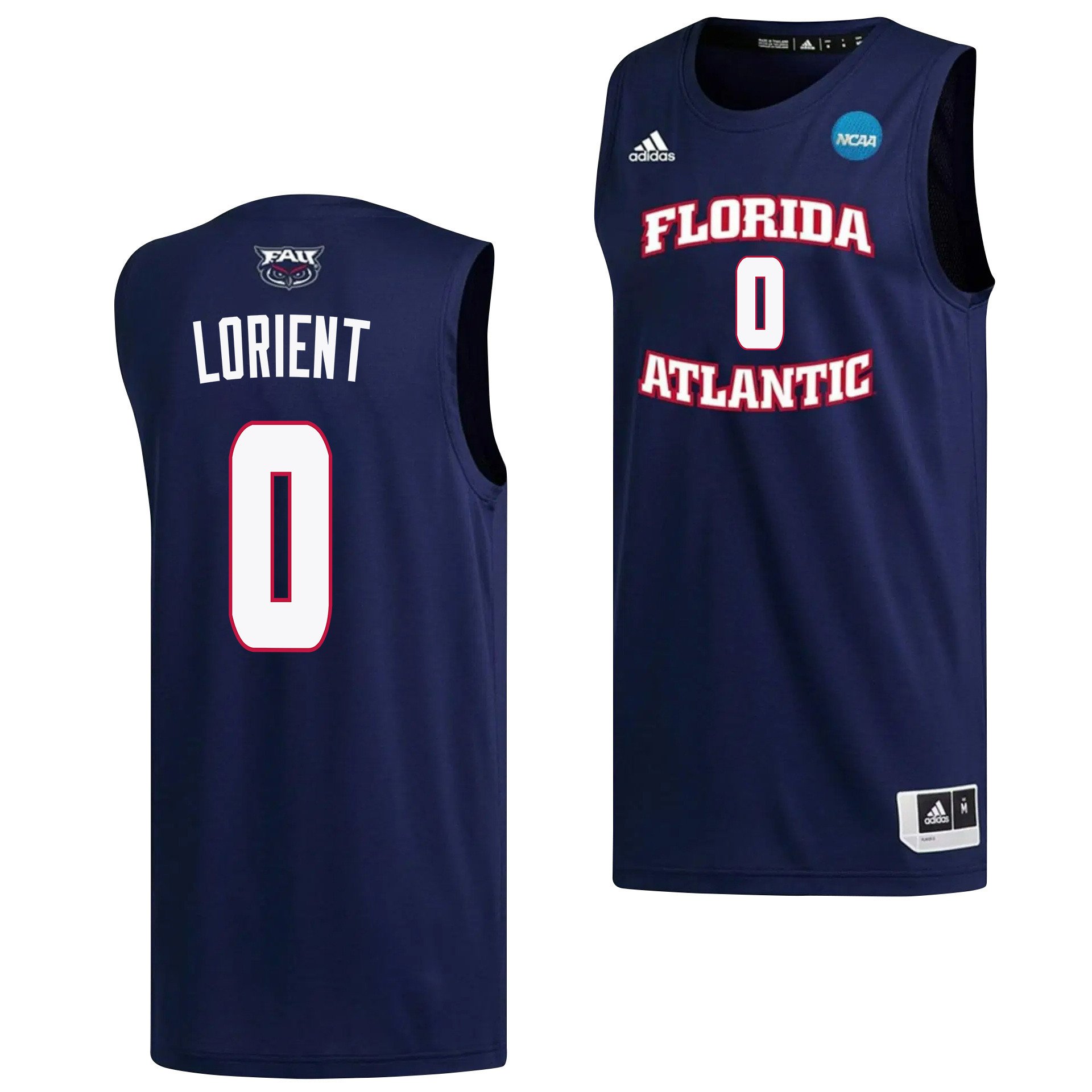 Brenen Lorient 0 Fau Owls 2023 March Madness Basketball Men Jersey- Navy