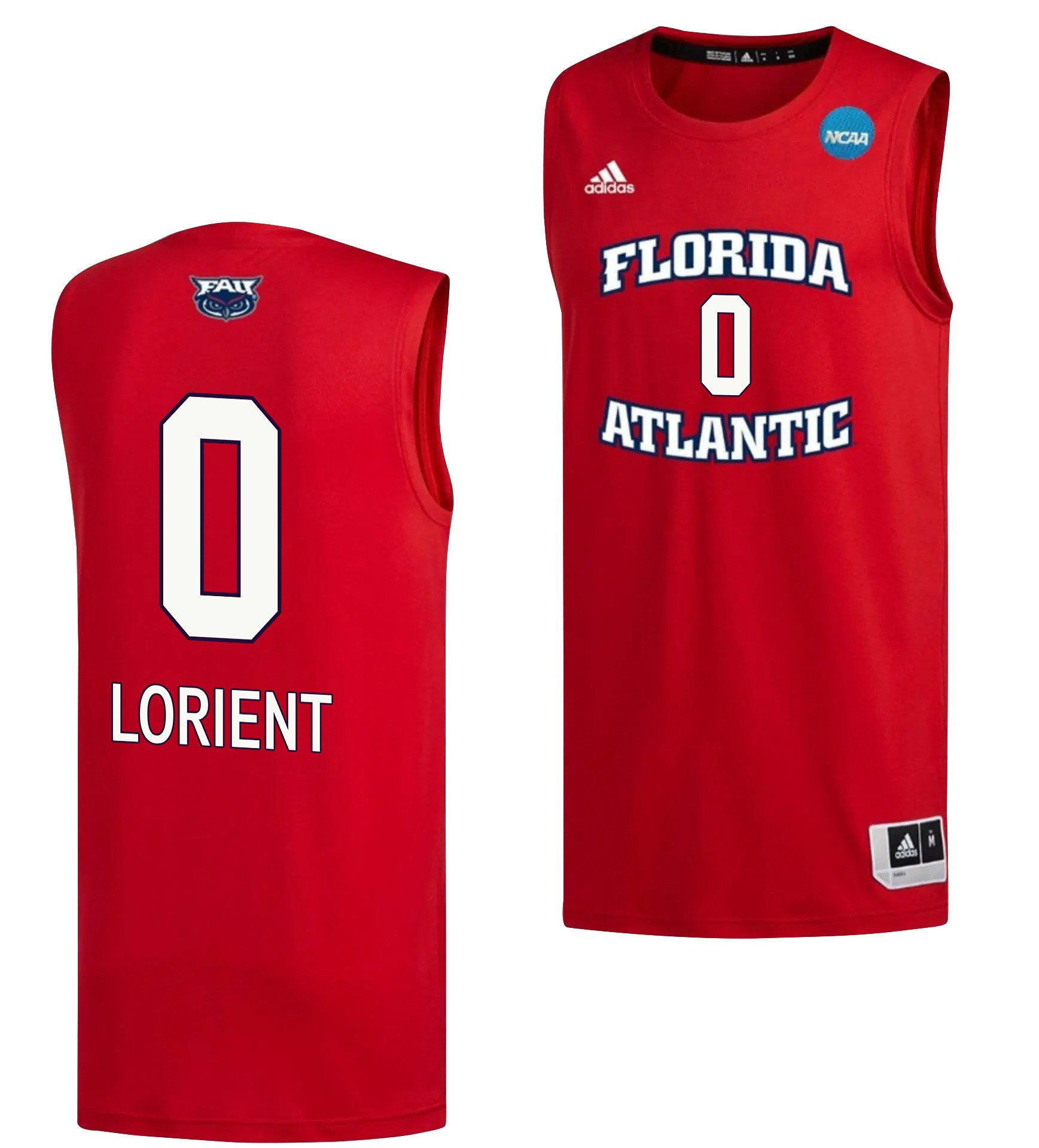Brenen Lorient 0 Fau Owls 2023 March Madness Basketball Men Jersey- Red