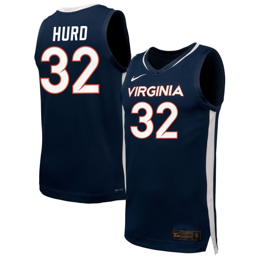 Breona Hurd 32 Virginia Cavaliers Unisex Nil Women's Basketball Jersey - Navy