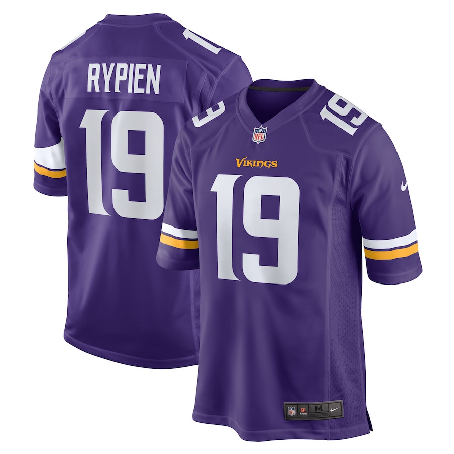 Brett Rypien 19 Minnesota Vikings Game Men Jersey - Purple Js5459