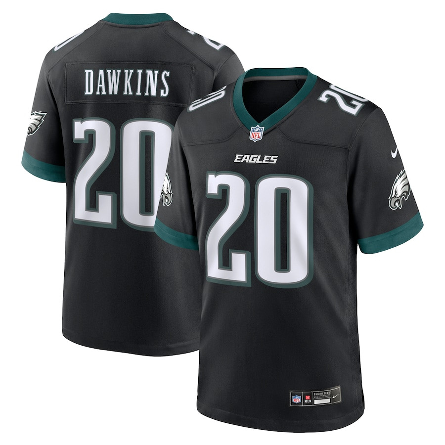 Brian Dawkins 20 Philadelphia Eagles Alternate Game Men Jersey - Black Js1877