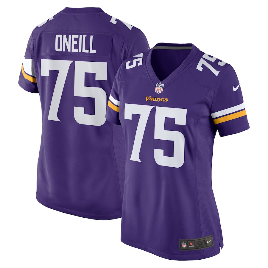 Brian O'neill 75 Minnesota Vikings Women Game Jersey - Purple Js8484