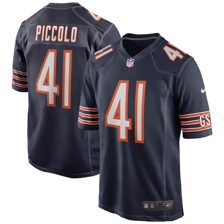 Brian Piccolo 41 Chicago Bears Men Game Retired Jersey - Navy Js7969