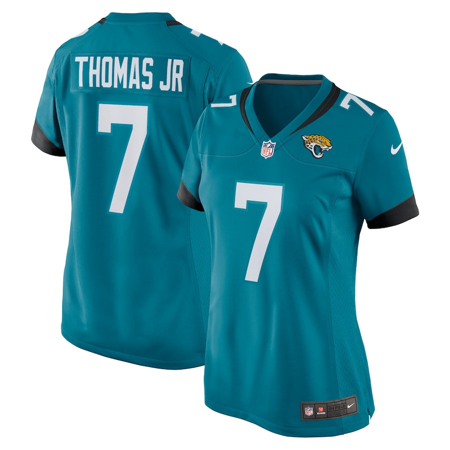 Brian Thomas Jr. 7 Jacksonville Jaguars Women's Game Jersey - Teal Js4560