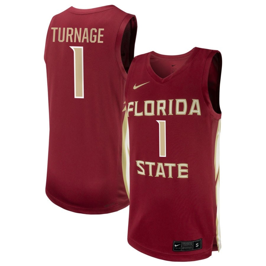 Brianna Turnage 1 Florida State Seminoles Unisex Nil Women's Basketball Jersey - Garnet
