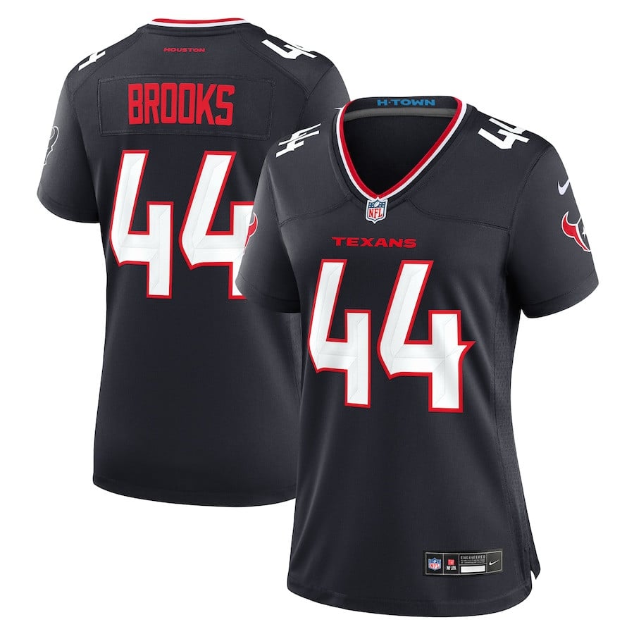 British Brooks 44 Houston Texans Women's Team Game Jersey - Navy Js2462