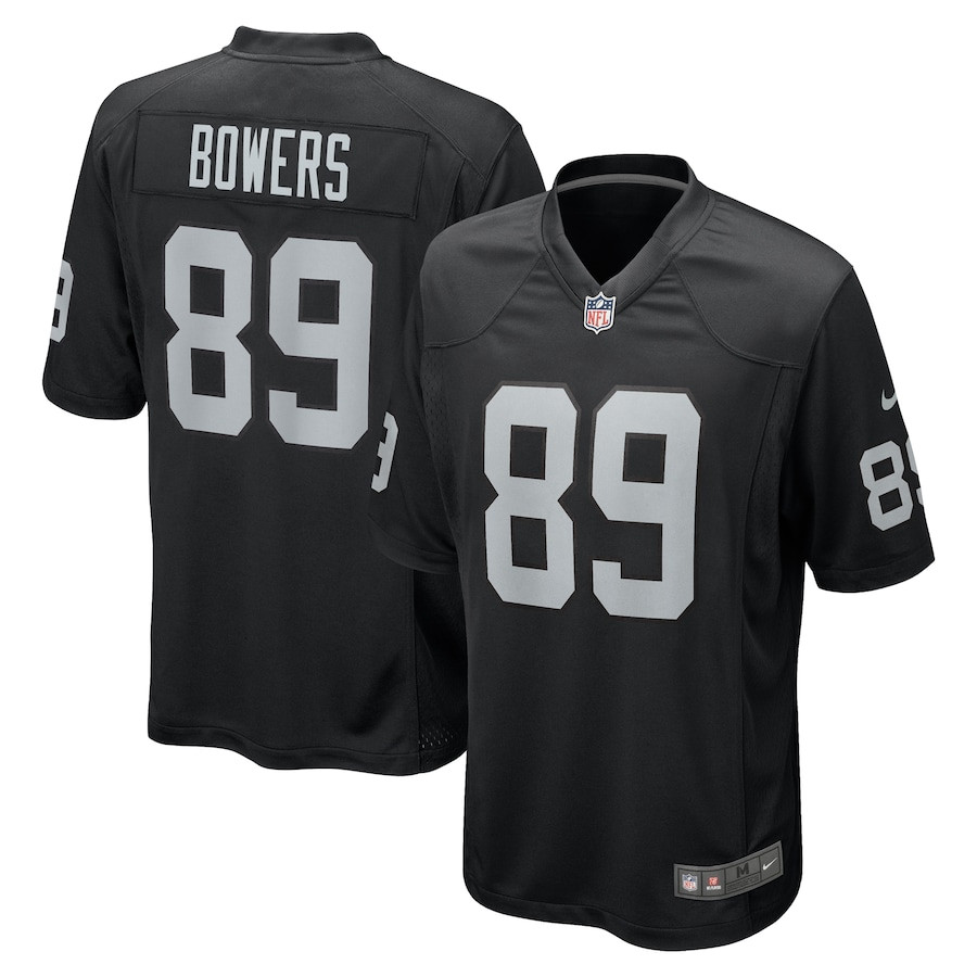 Brock Bowers 89 Las Vegas Raiders Team Game Men Jersey - Black Js8149