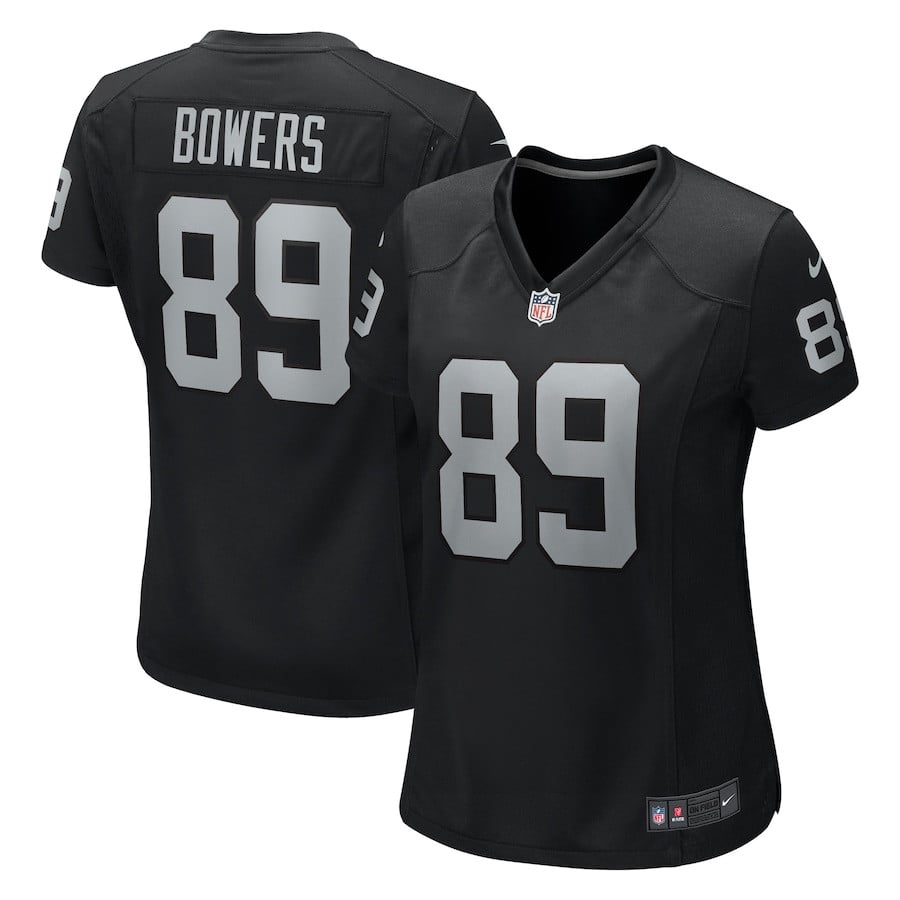 Brock Bowers Las Vegas Raiders Nike Women's Team Game Jersey - Black Js9291
