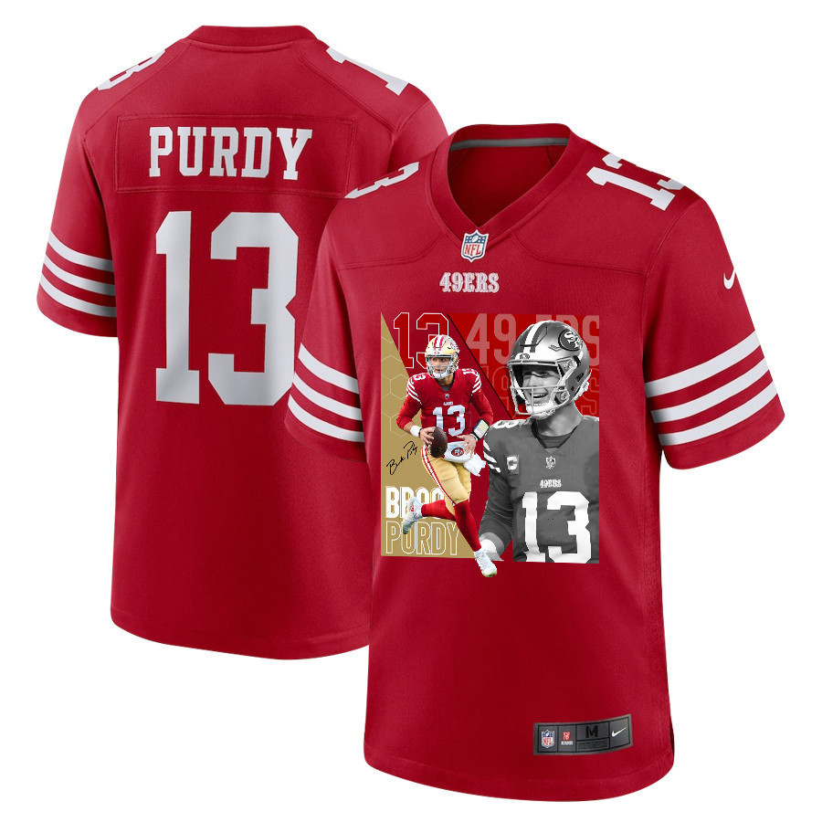 Brock Purdy 13 San Francisco 49ers The Son Of Steel Game Men Jersey - Scarlet Js3911