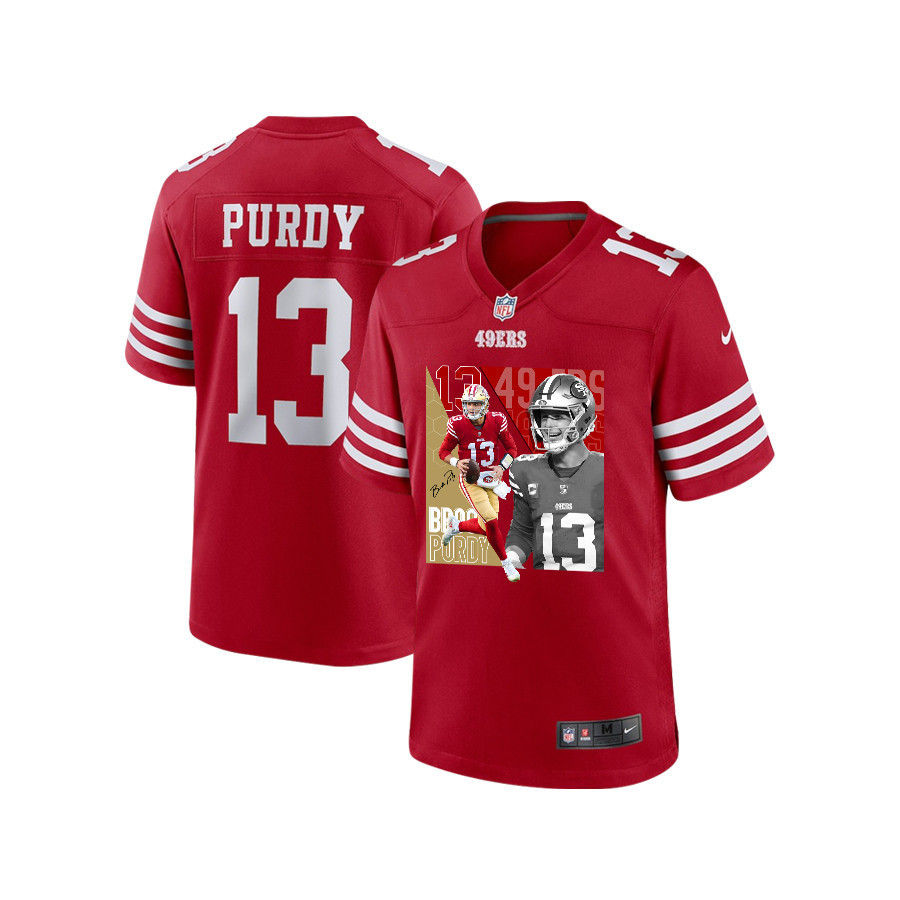 Brock Purdy 13 San Francisco 49ers The Son Of Steel Game Youth Jersey - Scarlet Js9610
