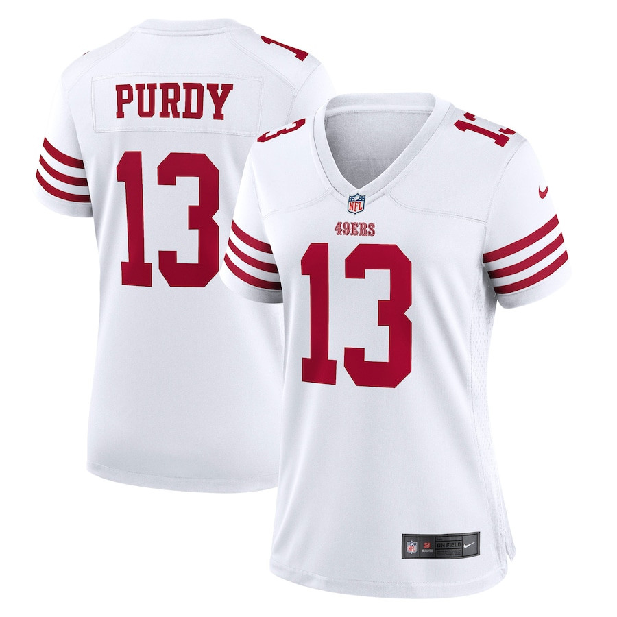Brock Purdy 13 San Francisco 49ers Women Game Jersey - White Js6160