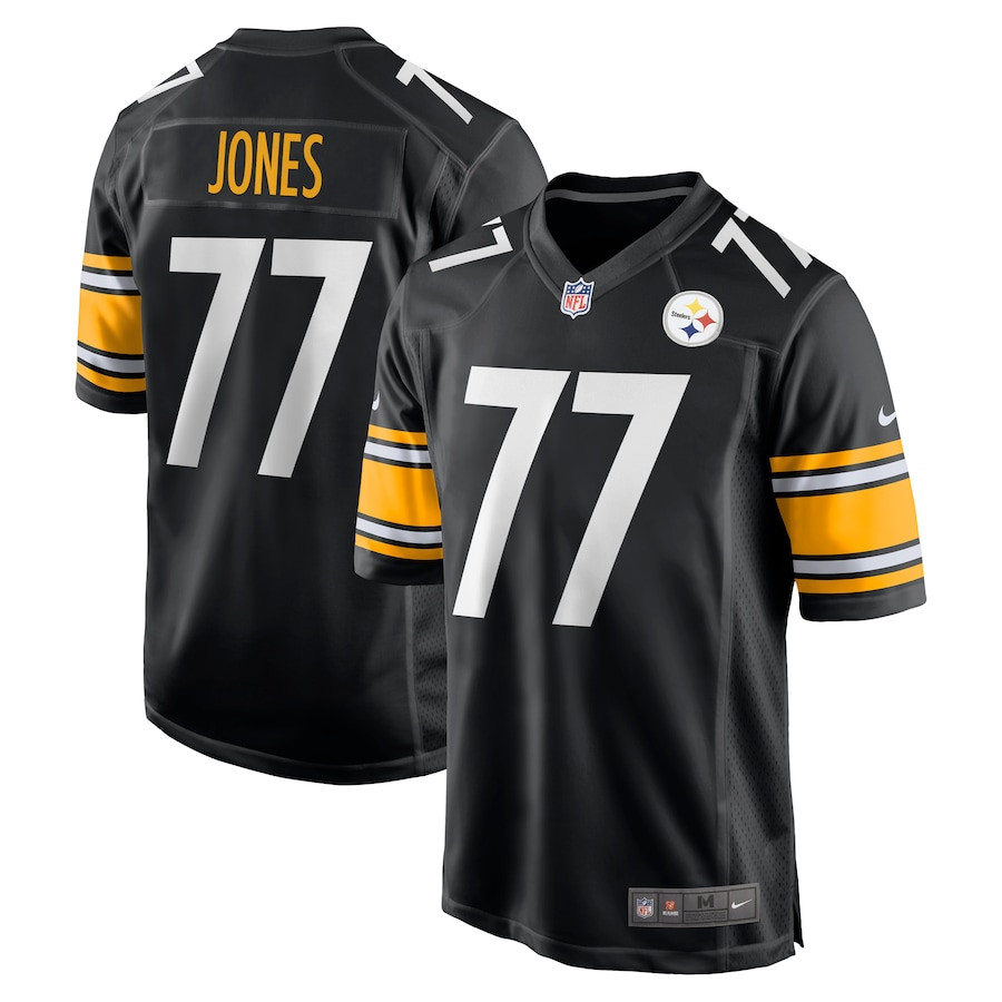 Broderick Jones 77 Pittsburgh Steelers Game Men Jersey - Black Js9577