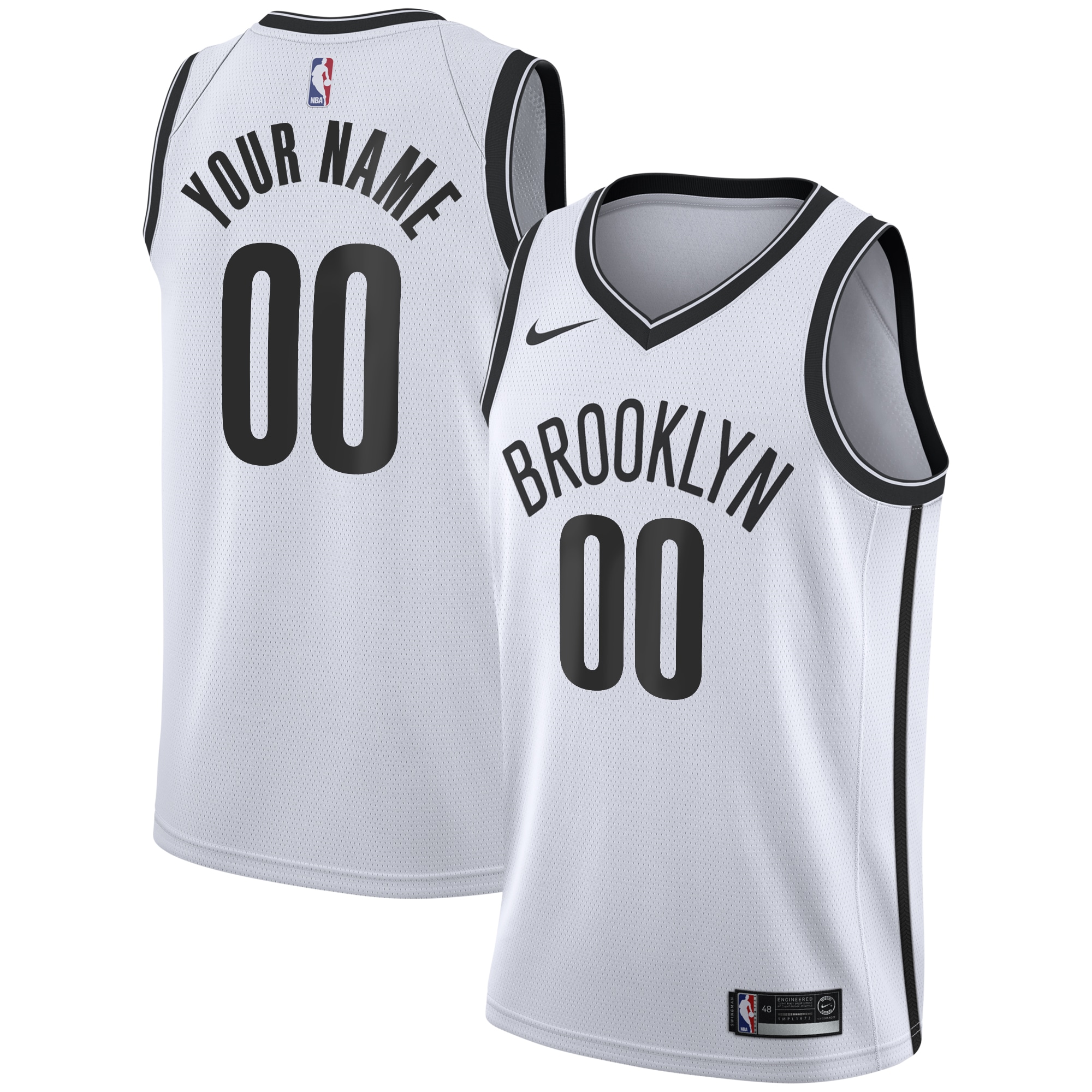 Brooklyn Nets Association Swingman Jersey - Custom - Youth