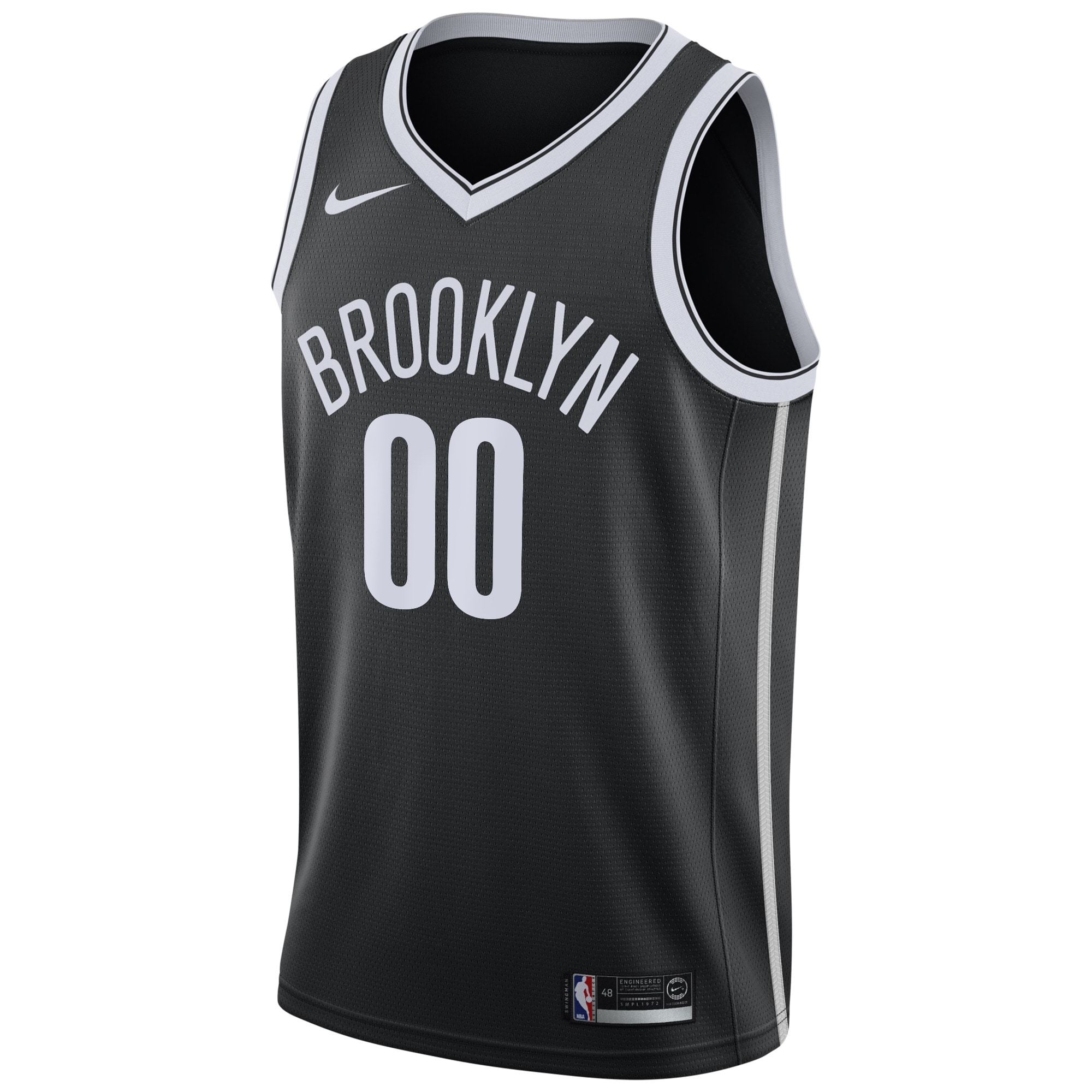 Brooklyn Nets Icon Edition Swingman Jersey - Black - Custom - Mens