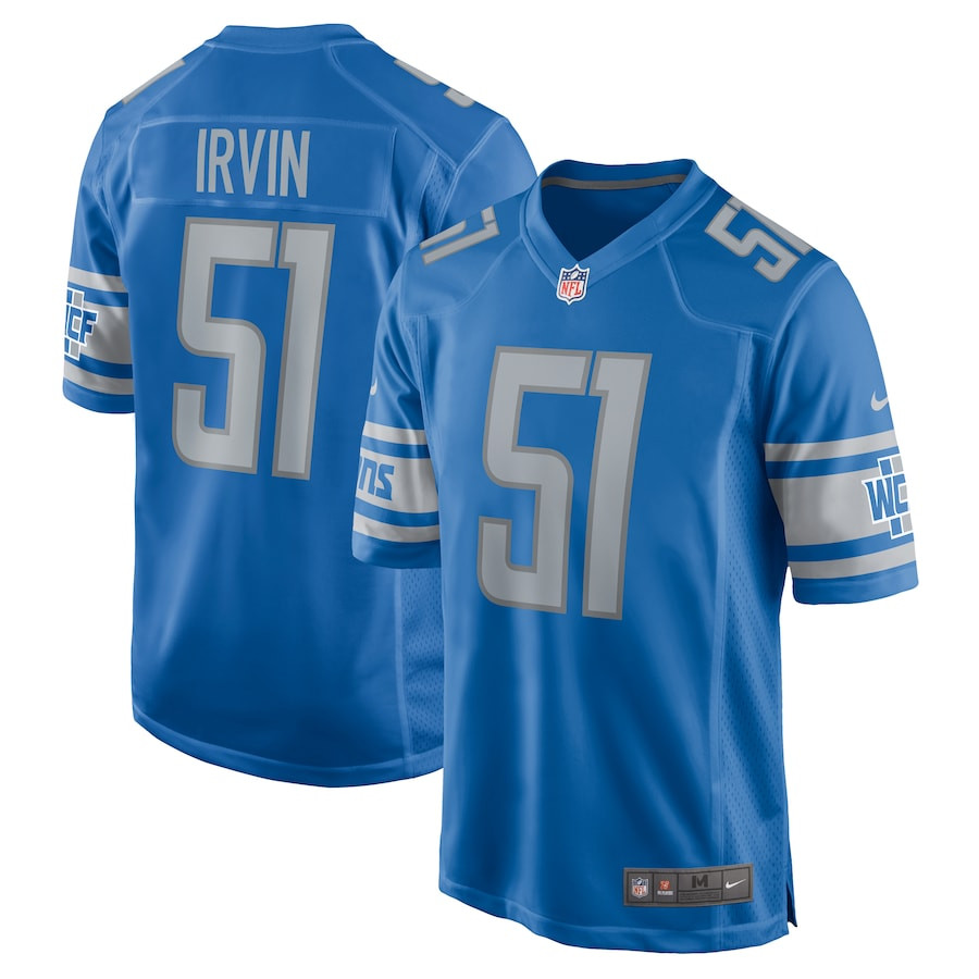 Bruce Irvin 51 Detroit Lions Game Men Jersey - Blue Js7236