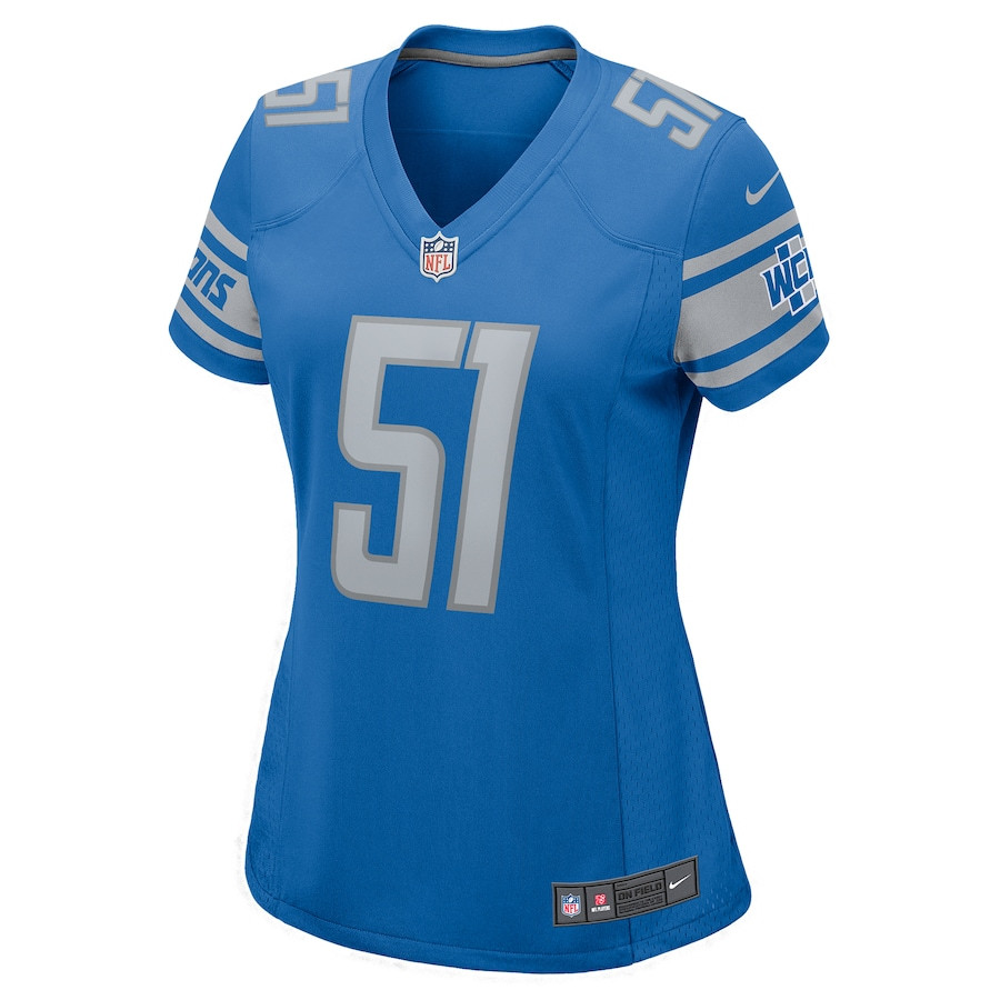 Bruce Irvin 51 Detroit Lions Game Women Jersey - Blue Js5290