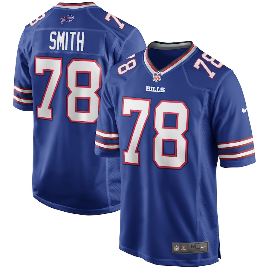 Bruce Smith 78 Buffalo Bills Men Game Retired Jersey - Royal Js3135