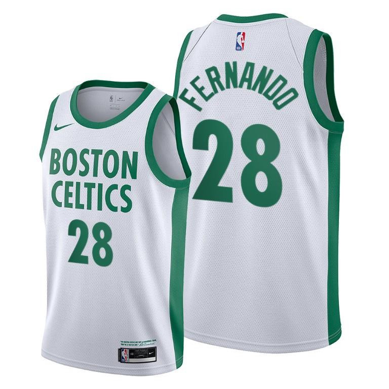 Bruno Fernando Boston Celtics White City Edition Jersey 28 - Men Jersey