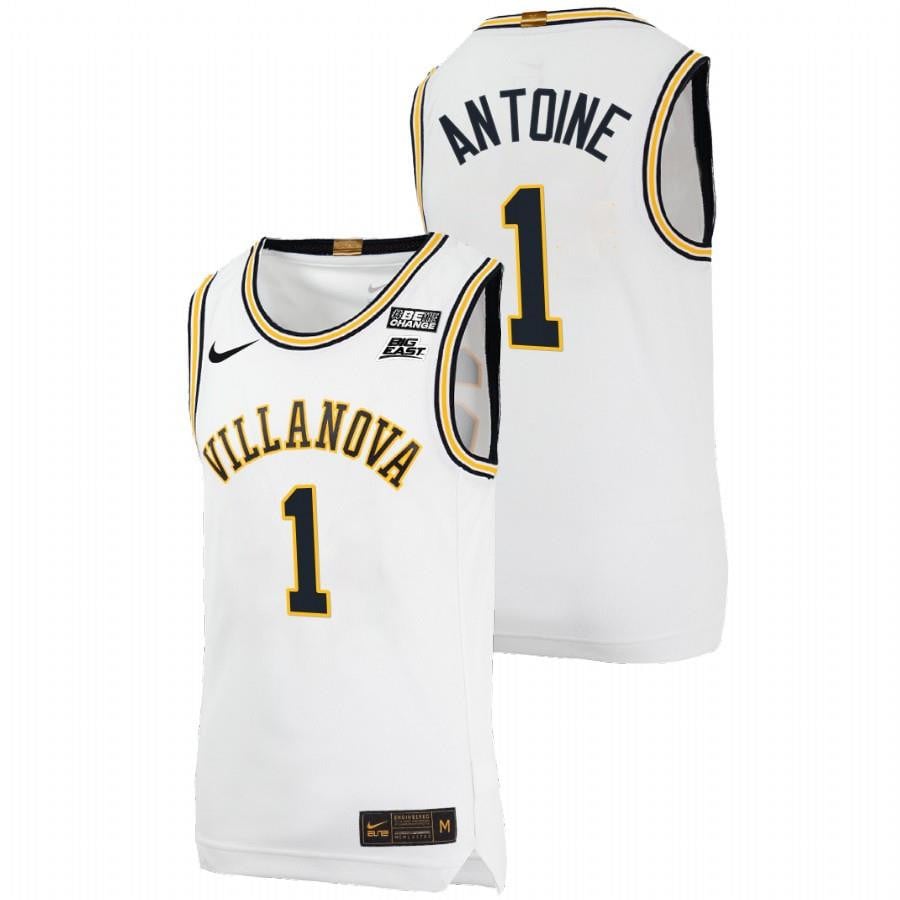 Bryan Antoine 1 White Villanova Wildcats College Basketball Throwback Jersey