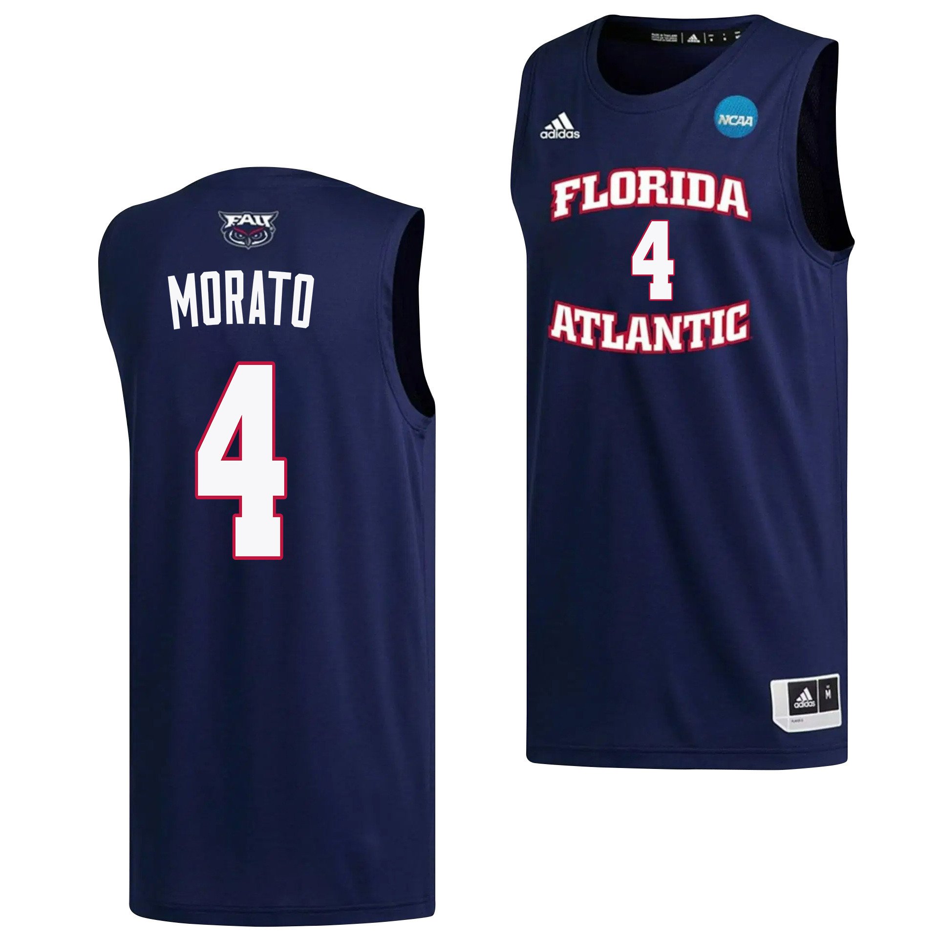 Bryan Greenlee 4 Fau Owls 2023 March Madness Basketball Men Jersey- Navy