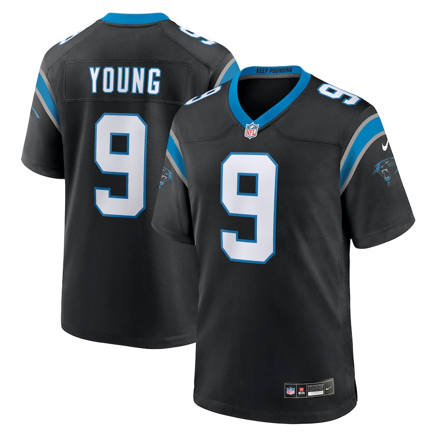 Bryce Young 9 Carolina Panthers Team Game Men Jersey - Black Js3240