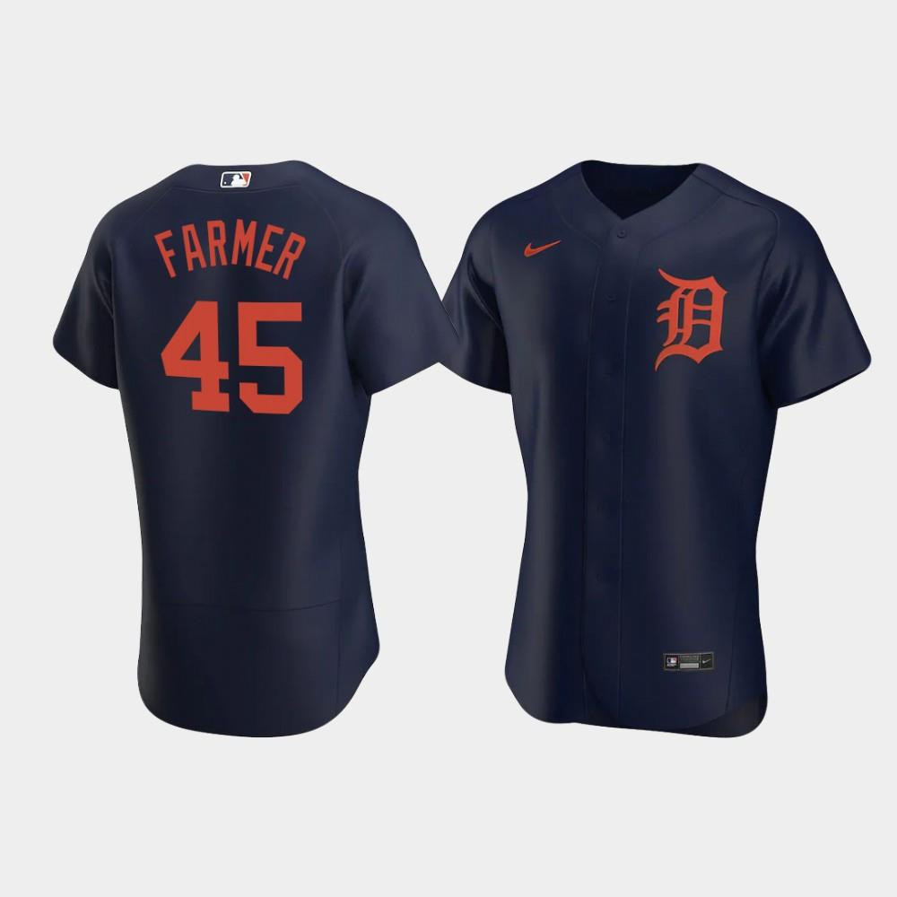 Buck Farmer 45 Detroit Tigers Navy Alternate Jersey