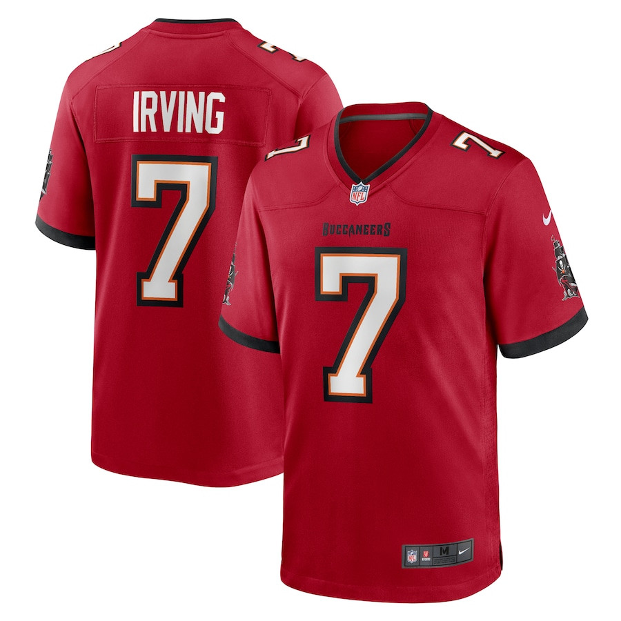 Bucky Irving 7 Tampa Bay Buccaneers Game Men Jersey - Red Js4028