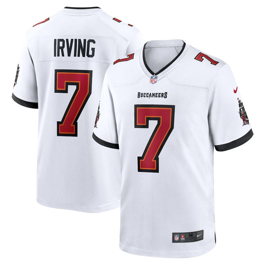 Bucky Irving 7 Tampa Bay Buccaneers Game Men Jersey - White Js8384
