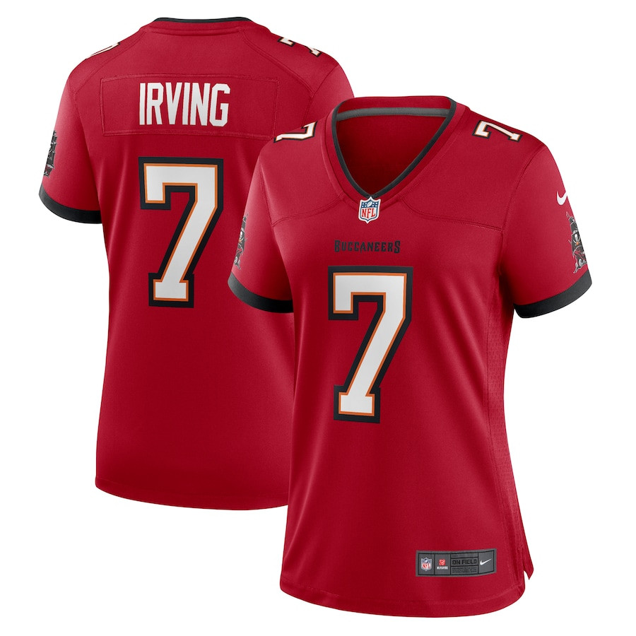 Bucky Irving 7 Tampa Bay Buccaneers Game Women Jersey - Red Js7208