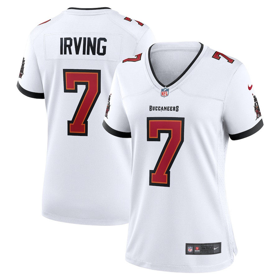 Bucky Irving 7 Tampa Bay Buccaneers Women's Game Jersey - White Js1925