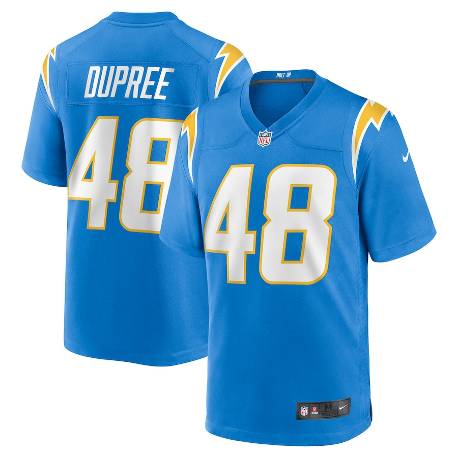 Bud Dupree 48 Los Angeles Chargers Team Game Men Jersey - Powder Blue Js8700