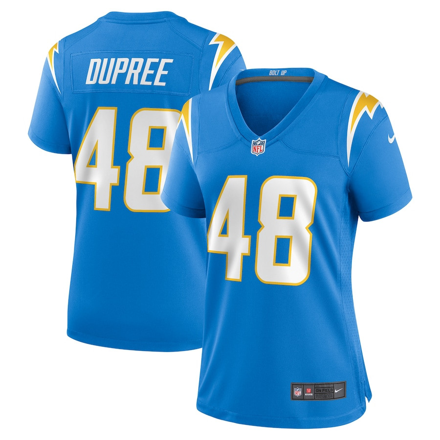 Bud Dupree 48 Los Angeles Chargers Women's Game Jersey - Powder Blue Js6684