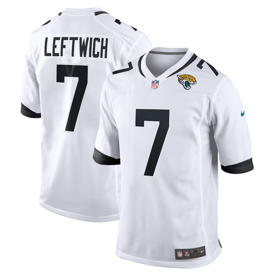 Byron Leftwich 7 Jacksonville Jaguars Men Retired Game Jersey - White Js1772