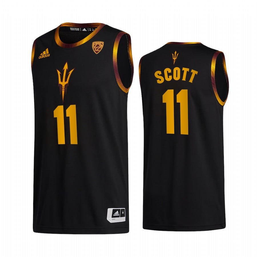 Byron Scott 11 Arizona State Sun Devils Black Jersey College Basketball Alumni