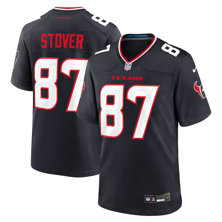 Cade Stover 87 Houston Texans Game Men Jersey - Navy Js3563