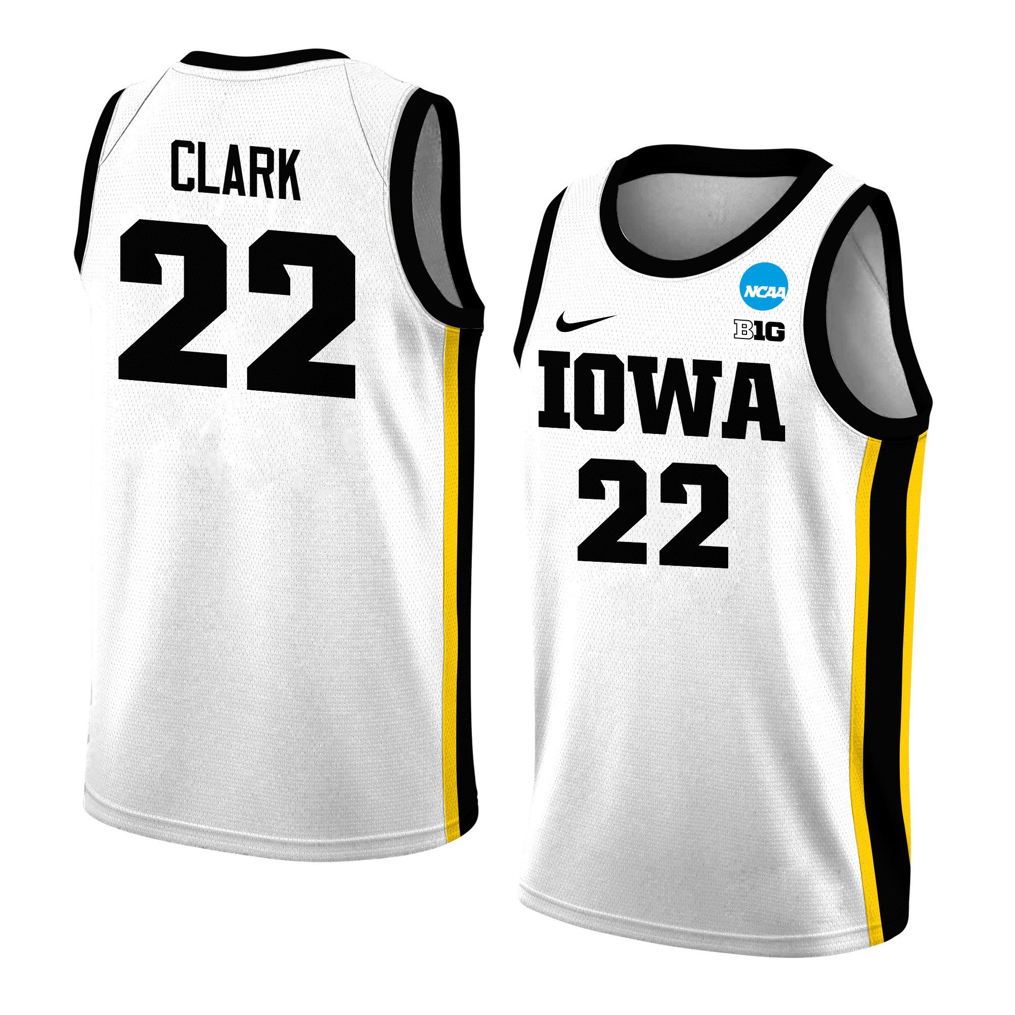 Caitlin Clark 22 Iowa Hawkeyes 2024 Women's Basketball Jersey - White, Unisex Jersey