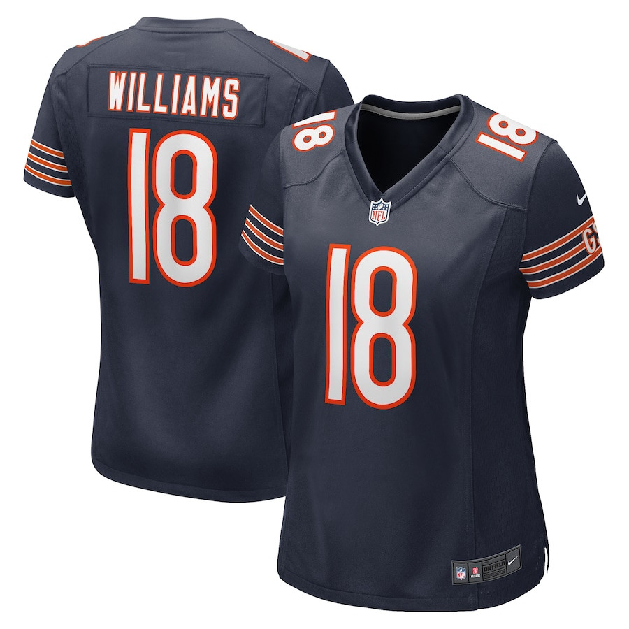 Caleb Williams 18 Chicago Bears 2024 Nfl Draft First Round Pick Player Game Jersey - Navy Js4659