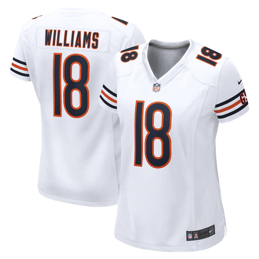 Caleb Williams 18 Chicago Bears 2024 Nfl Draft Game Player Jersey - White Js3394