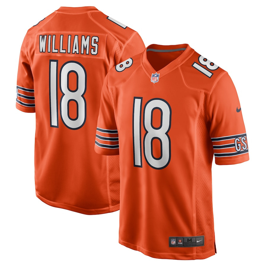 Caleb Williams 18 Chicago Bears Alternate 2024 Nfl Draft First Round Pick Player Game Jersey - Orange Js3767
