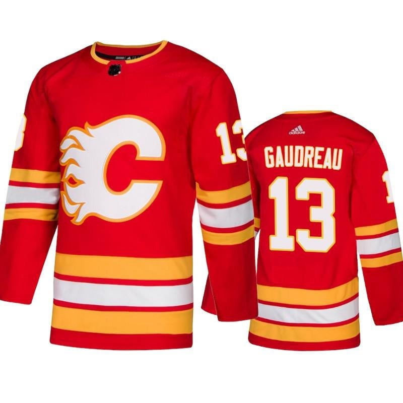 Calgary Flames Johnny Gaudreau 13 Alternate Red Jersey