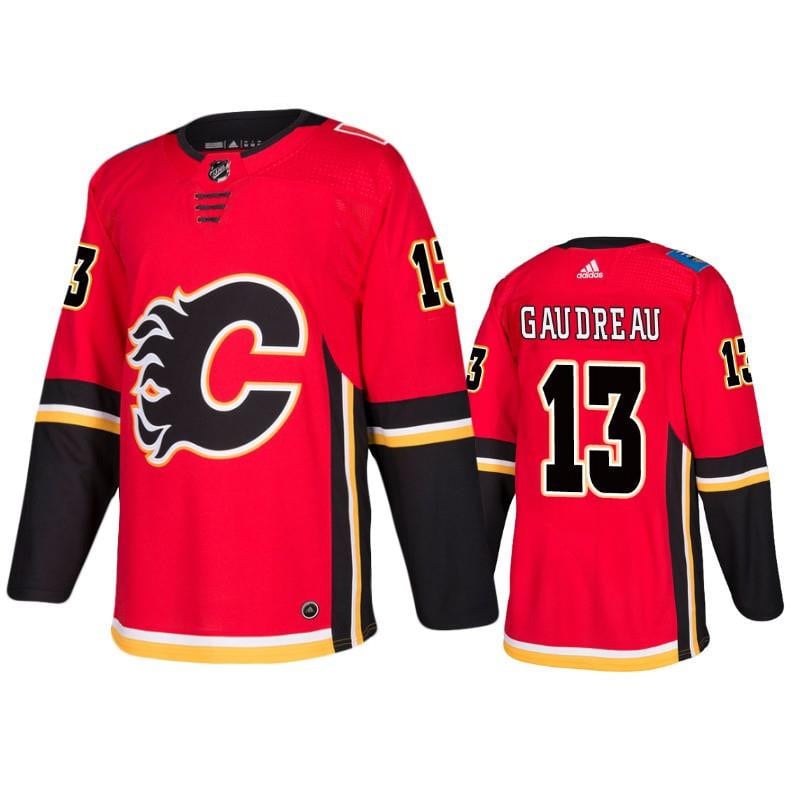 Calgary Flames Johnny Gaudreau 13 Home Red Jersey