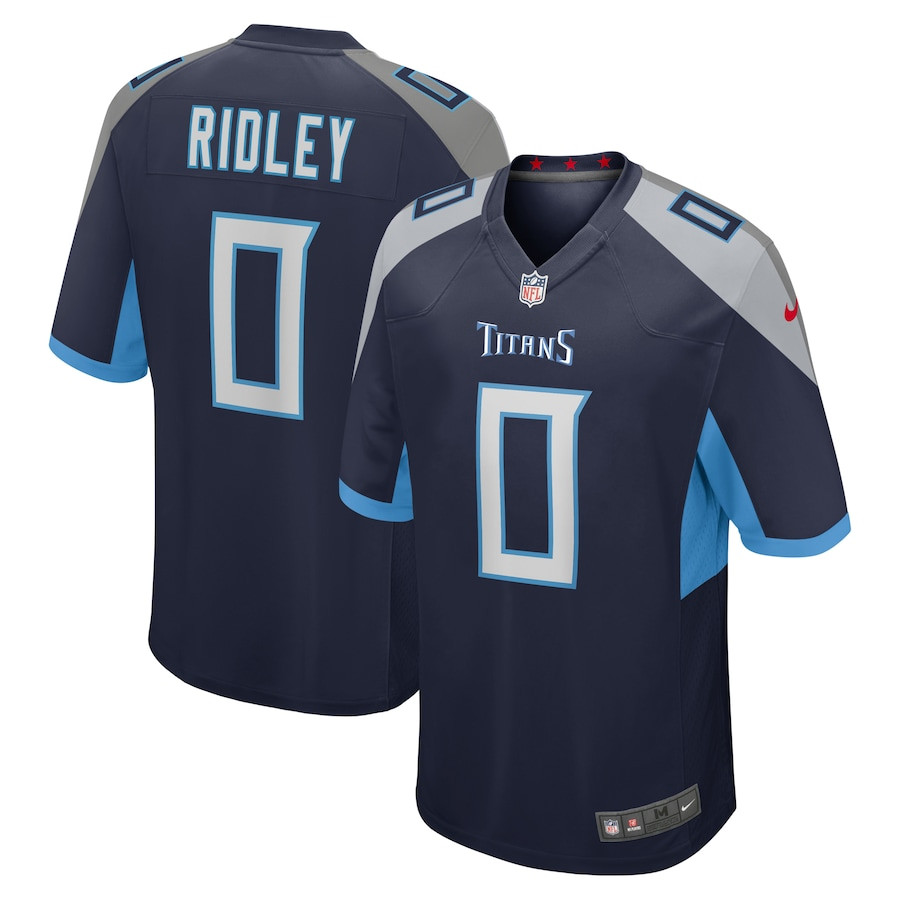 Calvin Ridley 0 Tennessee Titans Game Men Jersey - Navy Js9420