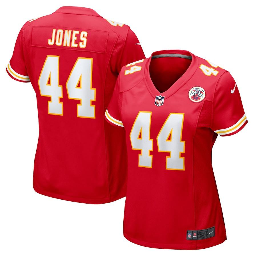 Cam Jones 44 Kansas City Chiefs Women's Game Jersey - Red Js8849