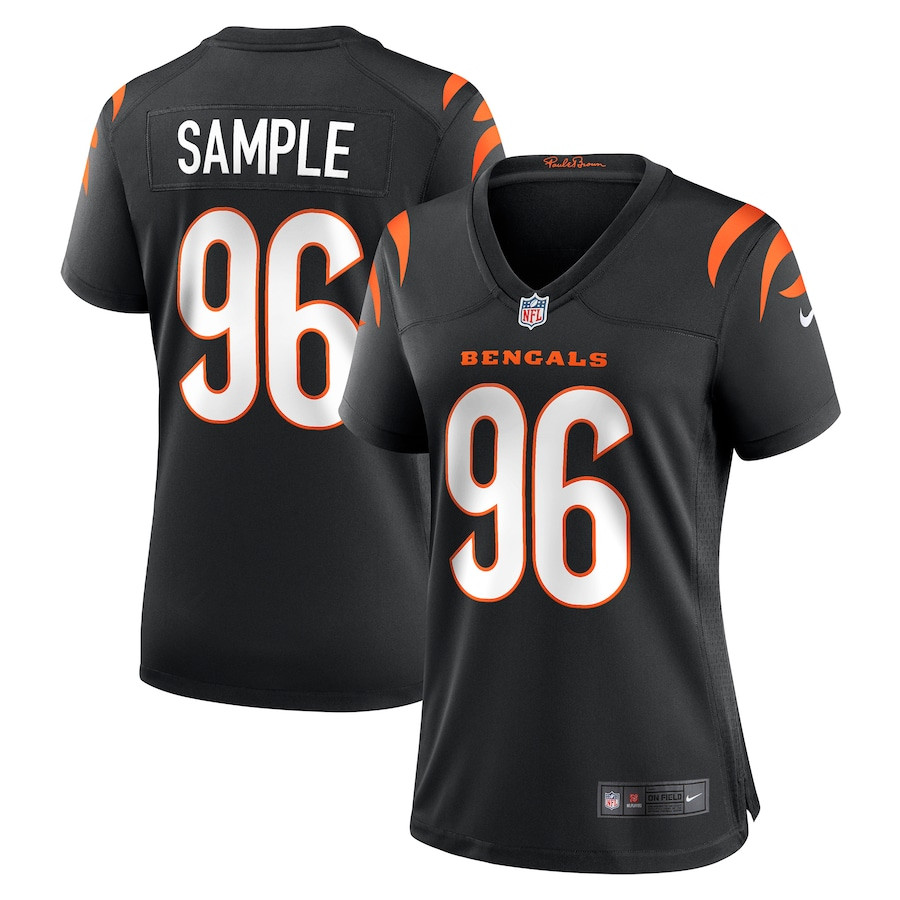 Cam Sample 96 Cincinnati Bengals Women Game Jersey - Black Js6694